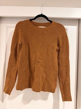 🧸EUC Loft Cozy Crewneck Sweater Teddy Bear Brown Size Small